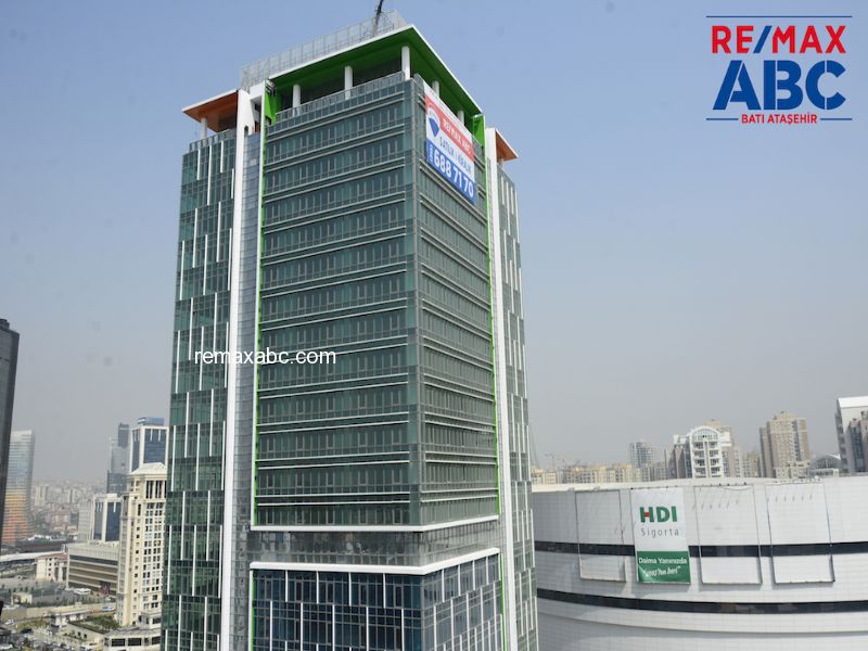 Leed Gold Sertifikalı A Sınıfı Plaza Ataşehir Ağaoğlu My Newwork projesinde Satılık Ofis